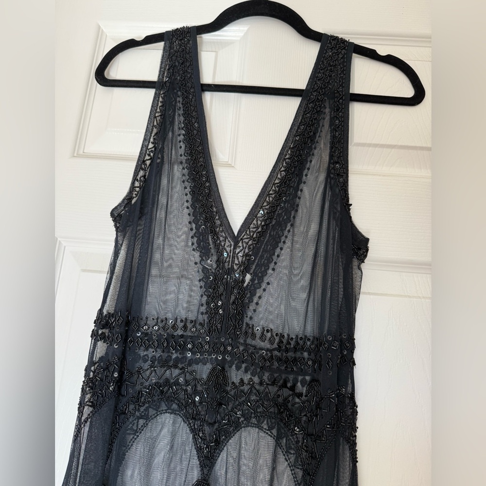 New Free People transparent Black Sleeveless Dress - Picture 10 of 13